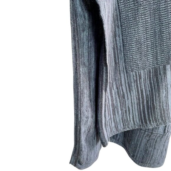 Marla Wynne Linen Cotton Sweater Blue Gray Open Front Soft Knit Neutral Women 2X - Picture 7 of 16